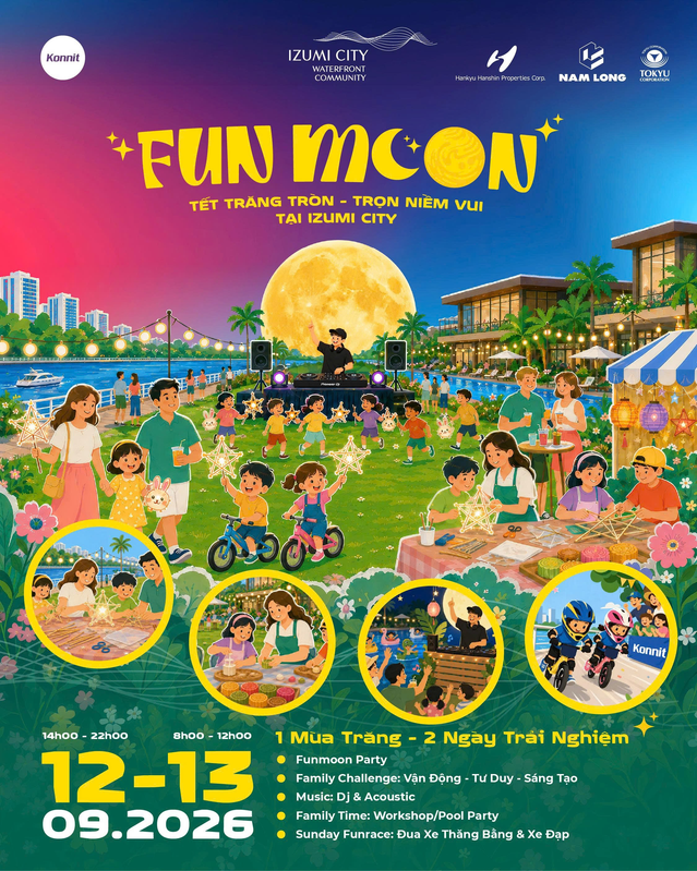 FunMoon - Tết Trăng Tròn, Trọn Niềm Vui tại Izumi City, 12-13.09.2026